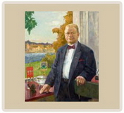 Портрет мэра г. Иматра Тауно Мойланена - х.м. — 60х82 — 2008