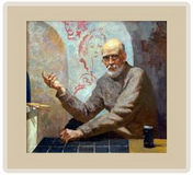 Портрет Коренькова Э. Г. — х.м. — 75х80 — 1996