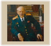 Портрет президента Петровской Академии наук и искусств Майбороды Л. А. — х.м. — 82х82 — 2002