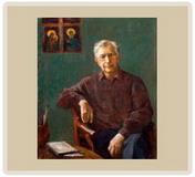 Портрет Народного художника России Пименова В. В. — х.м. — 89х75 — 2004