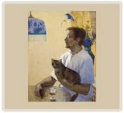 Портрет искусствоведа Савельева В. И. — х.м. — 80х60 — 2004