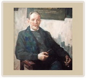 Портрет искусствоведа Жукова Е. К. — х.м. — 80х75